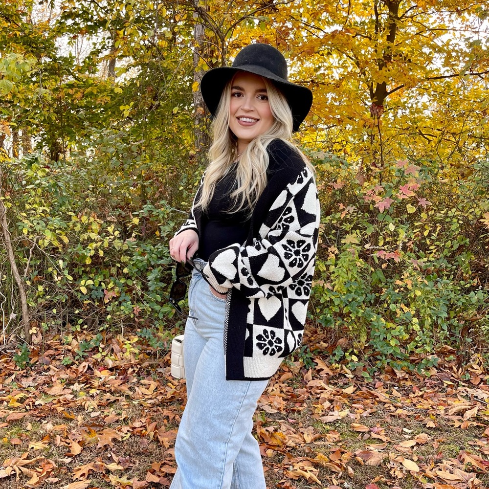 Zara checkered cardigan